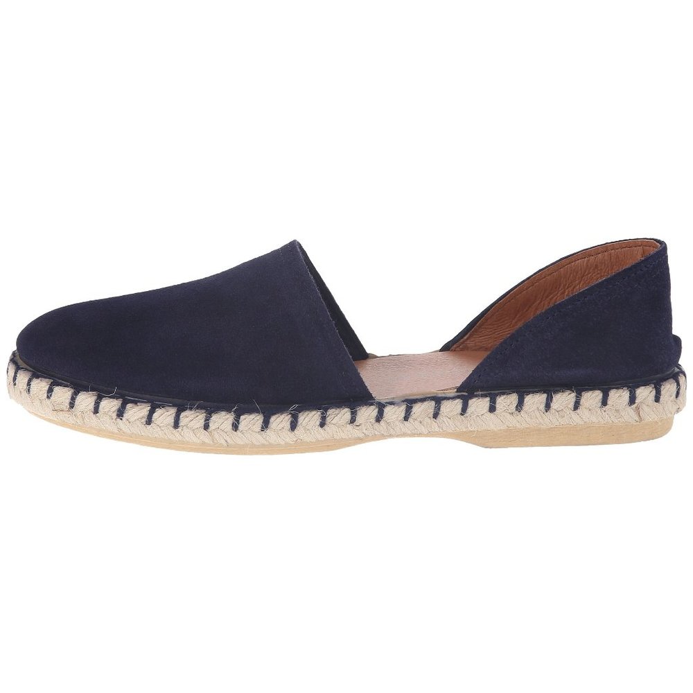 NEW Eric Michael Women Olivia Navy d'Orsay Espadrille Jute Loafer Round Toe Flat - Picture 3 of 4